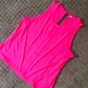 Hot pink workout tank